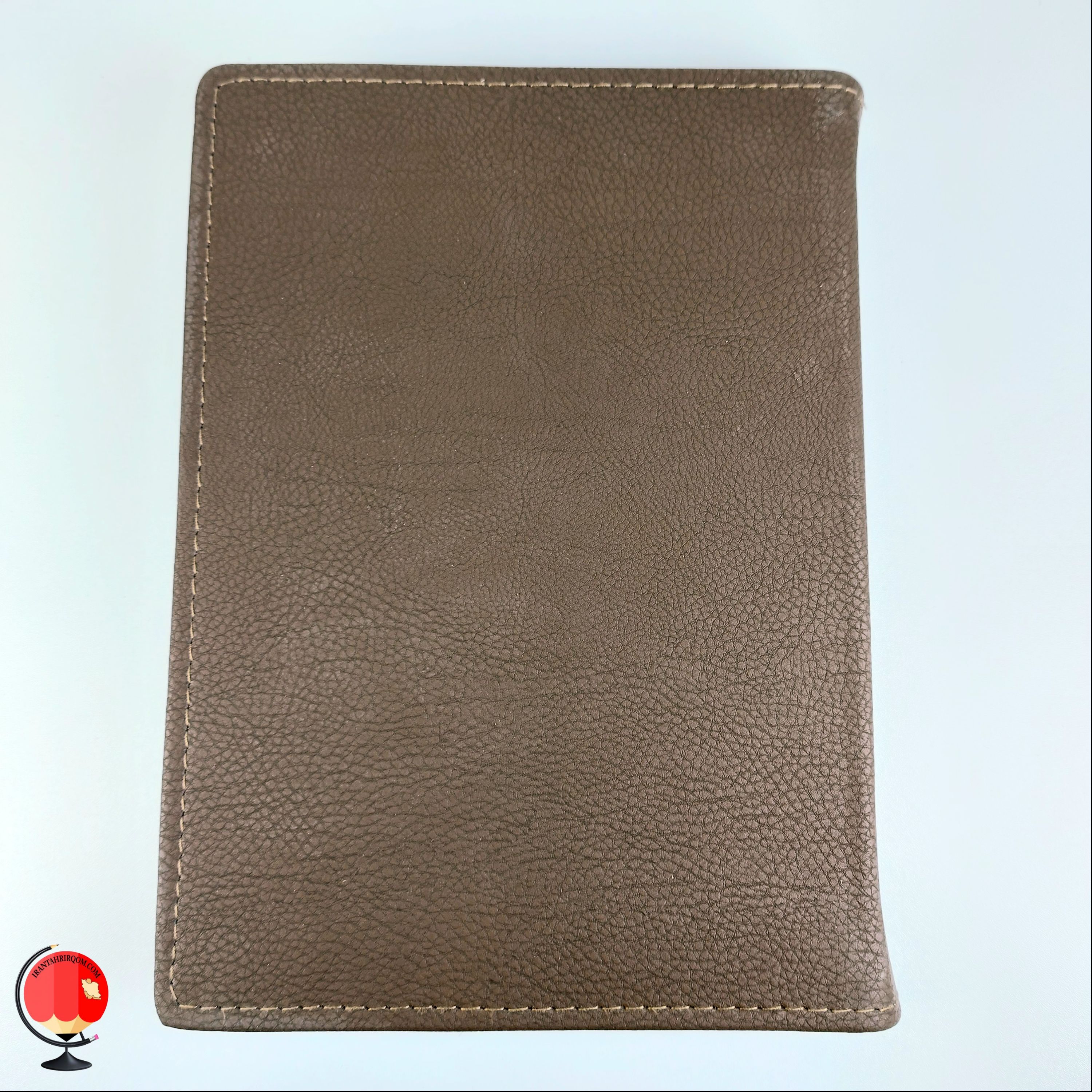 دفتر کلاسوری اونگ 100 برگ طرح چرمی قهوه ای سوخته کد 3428