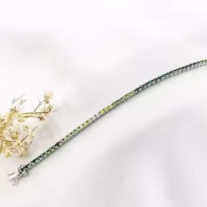 دستبند تنیسی مولتی کالر سبز کد 17822