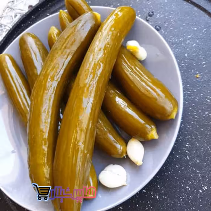 ترشی خیارشور خانگی یک کیلویی 