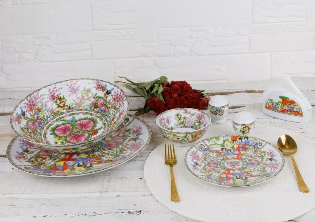 سرویس17 پارچه شکوفه کد90311