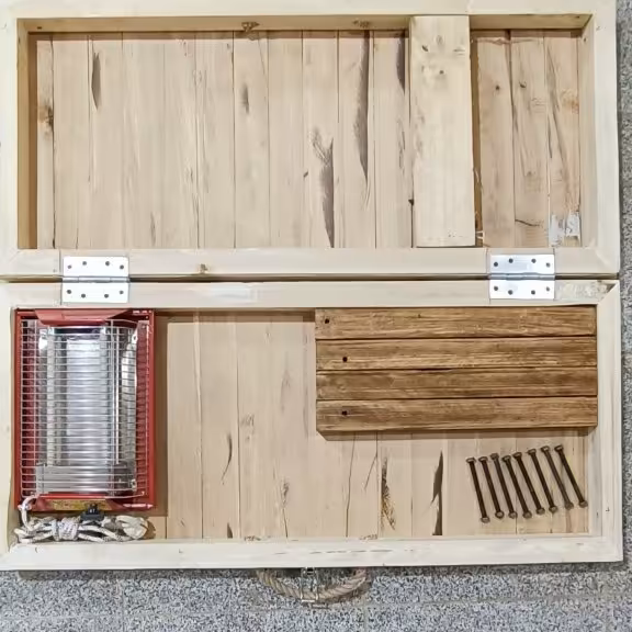 کرسی چوبی هیتردار تاشو