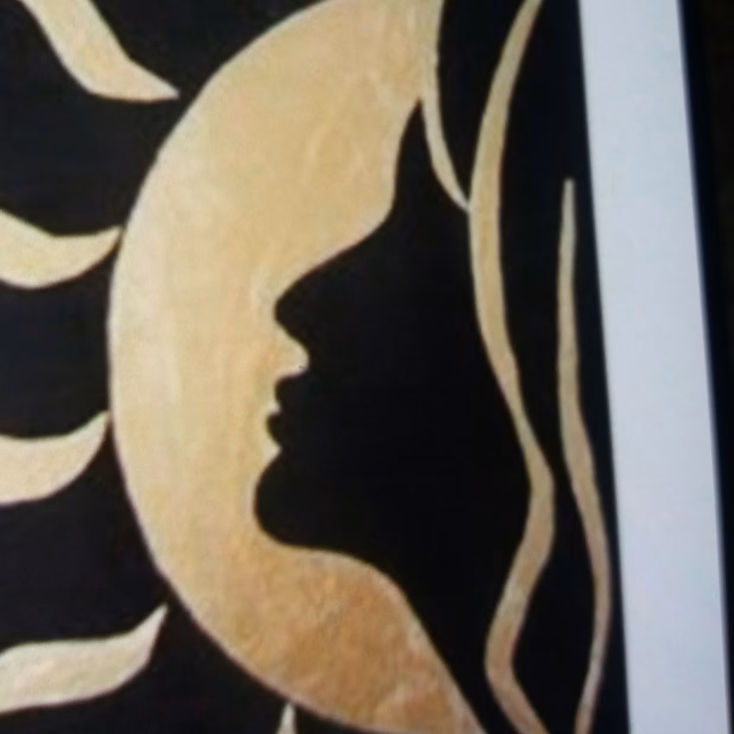 تابلو نقاشی ورق طلا بوسه 