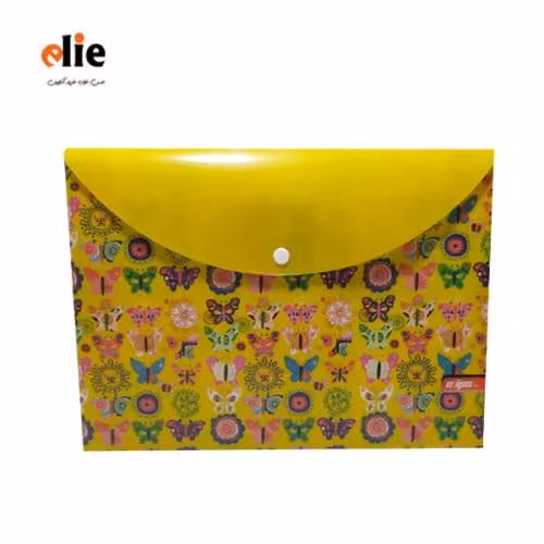 پوشه دکمه دار طرح دار کلیپس