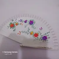 بادبزن چوبی خوش دست رنگ سفید 