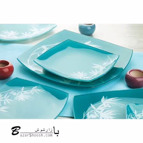 سرویس 6 نفره غذا خوری 25 پارچه بلور آرکوفام طرح لوتوس