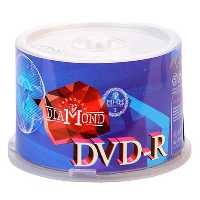 خرید دی وی دی خام دیاموند بسته 50 عددی مدل Diamond DVD-R