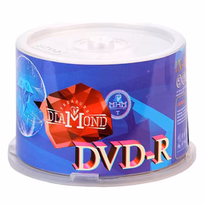 خرید دی وی دی خام دیاموند بسته 50 عددی مدل Diamond DVD-R