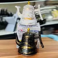 قوری استیل طرح ماربل 1 (یک) لیتری یونیک اصل حک شده