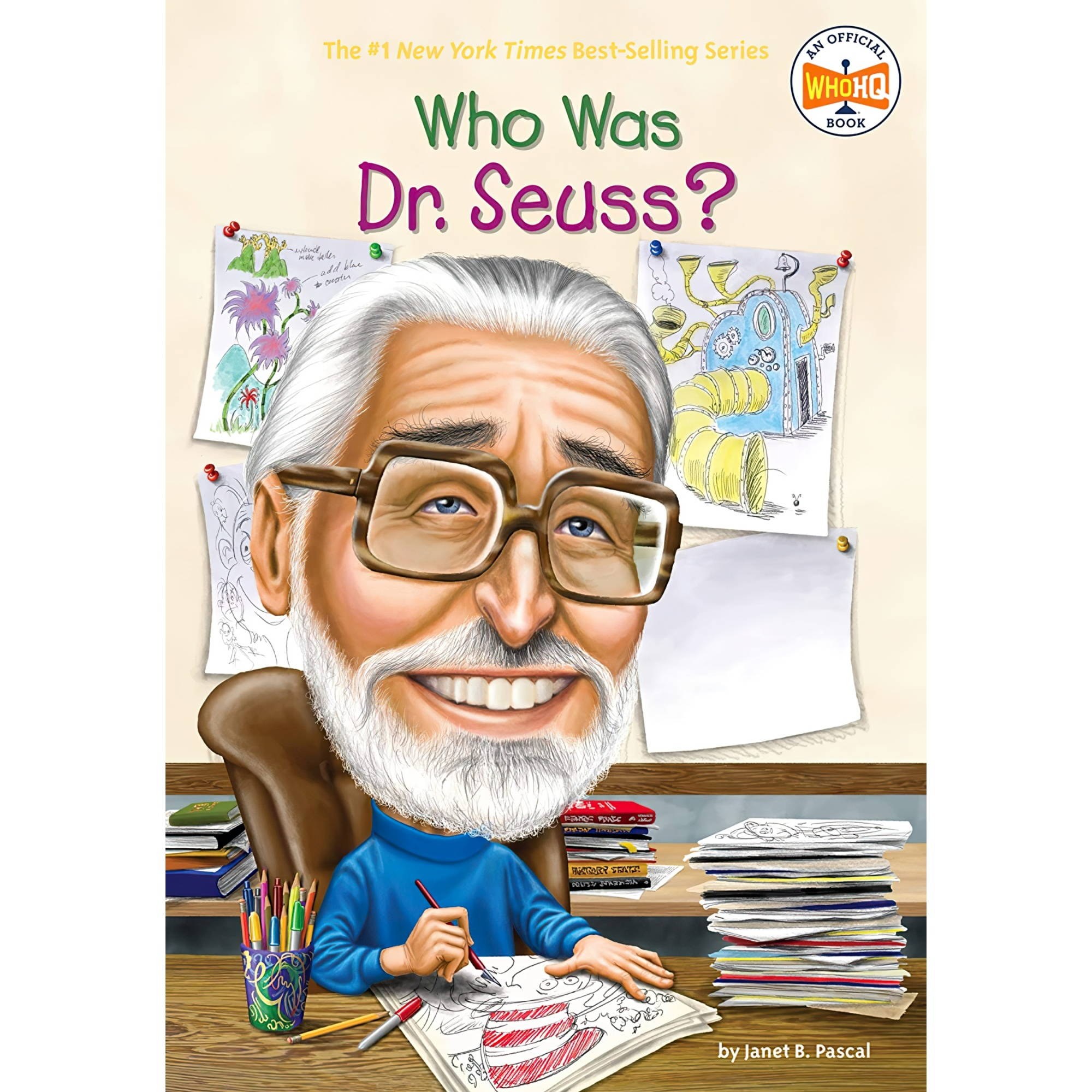 کتاب زبان اصلی Who Was Dr Seuss اثر Janet B PascalWho HQNancy Harrison
