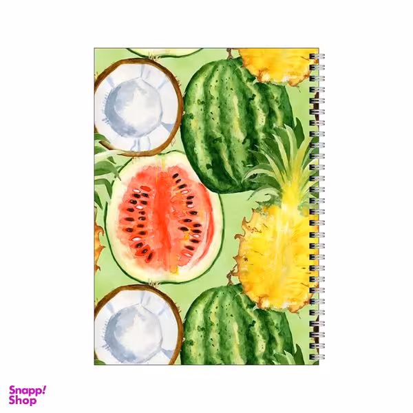 دفتر مشق 100 برگ بامبیلیپ طرح پترن آناناس هندوانه کد 4443176