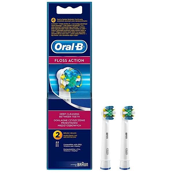 سری یدک مسواک برقی اورال بی مدل Floss Action تعداد 2 عددی | فروشگاه ارس ترک