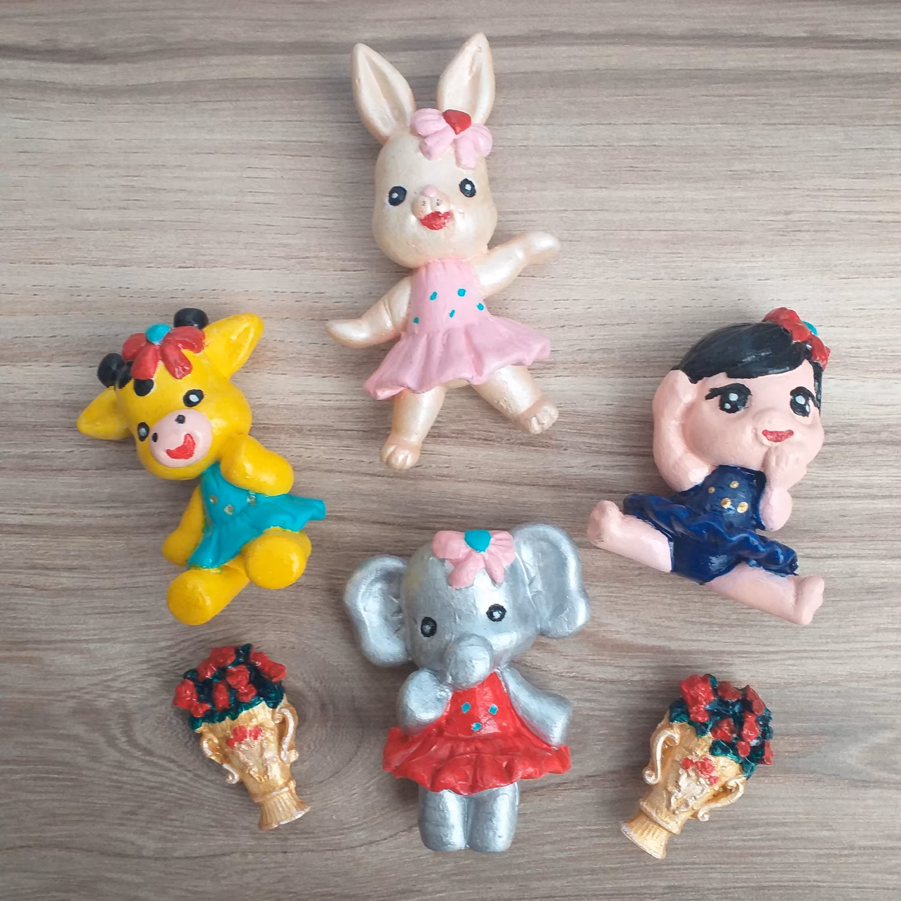 پک4عددی مگنت یخچال طرح حیوانات