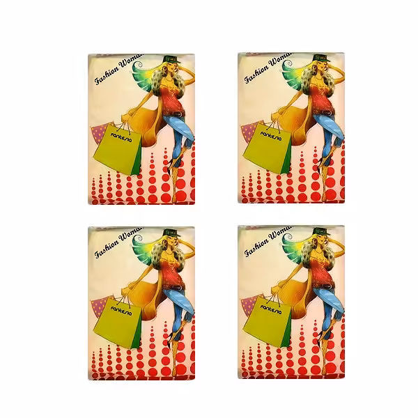 دستمال کاغذی جیبی 10 برگ مدل فشن بسته 4 عددی