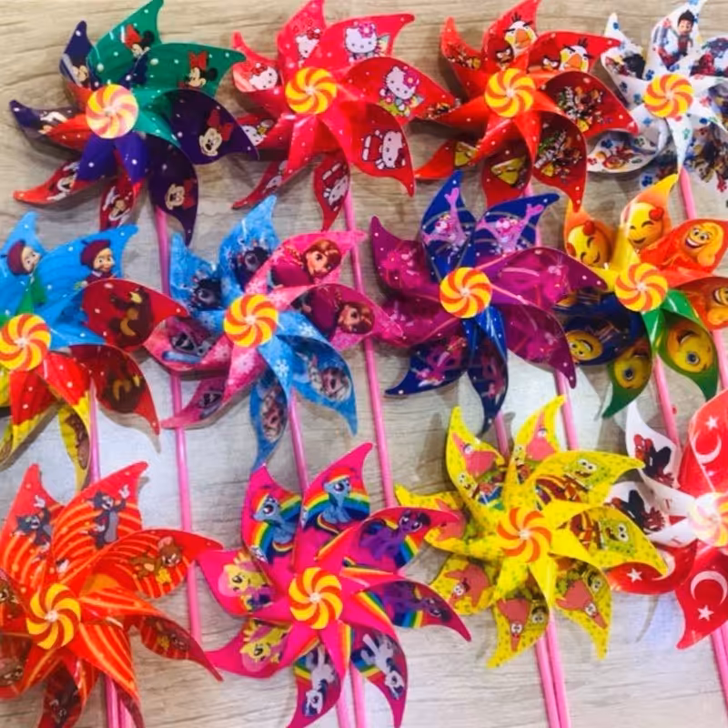 اسباب بازی فرفره شخصیت کارتونی جنس ترک  5 عددی