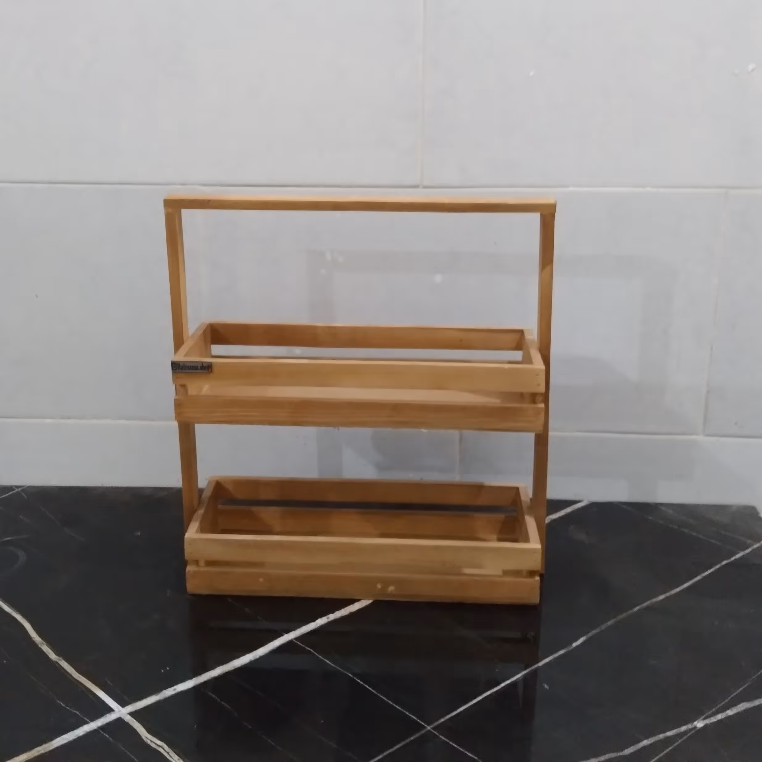 استند دوطبقه چوبی1