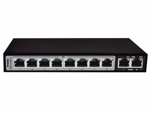 سوئیچ غیرمدیریتی 10 پورت دی لینک مدل DES-F1010P-E