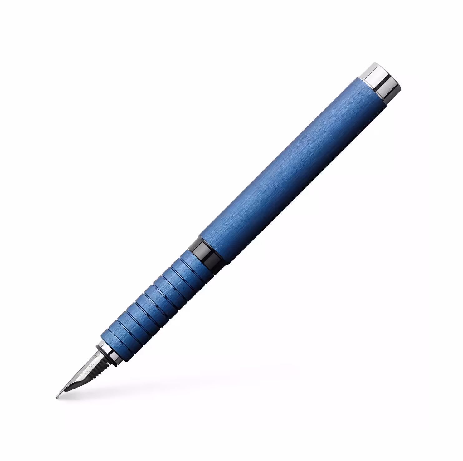 خودنويس فابر کاستل مدل Basic Aluminium Blue F