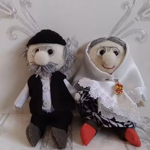 عروسک یلدا -پیرزن وپیرمرد