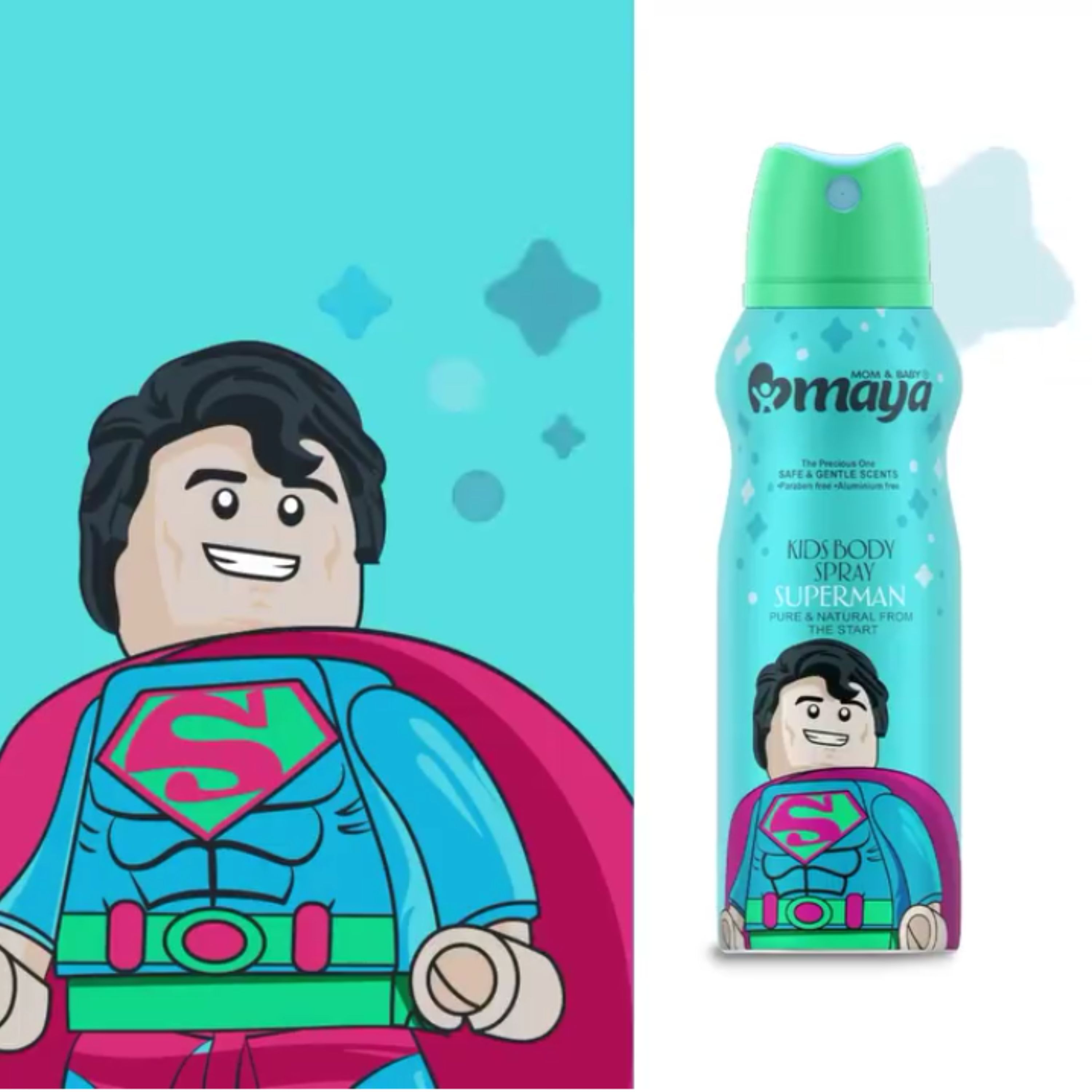 اسپری بدن کودک مایا طرح سوپر من
