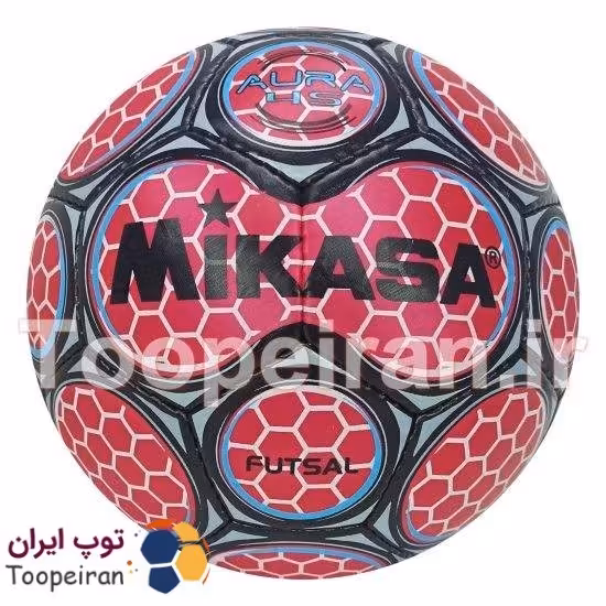 توپ فوتسال طرح میکاسا  سایز 4دوختی رنگ قرمز 