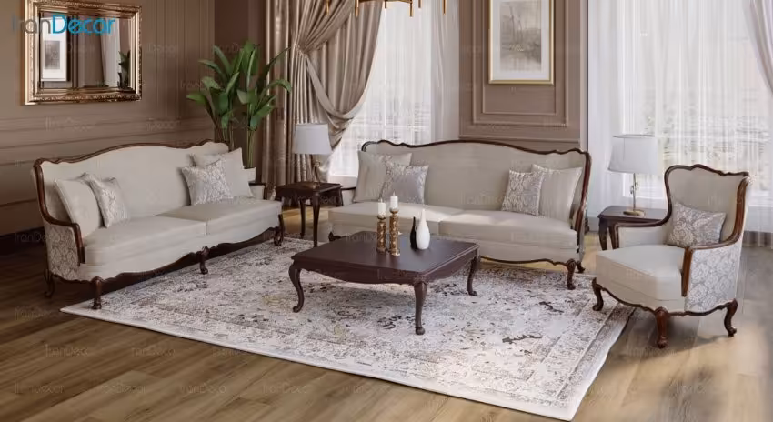 سرویس مبل پذیرایی نیلپر مدل دلان Delan NHSS994