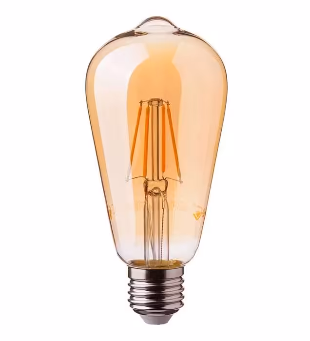 لامپ فیلامنتی 4 وات کد ST64 پایه E27