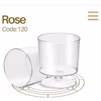 لیوان دسر 10 عددی جام 90 سی سی (مخصوص پذیرایی ژله و انواع دسر)