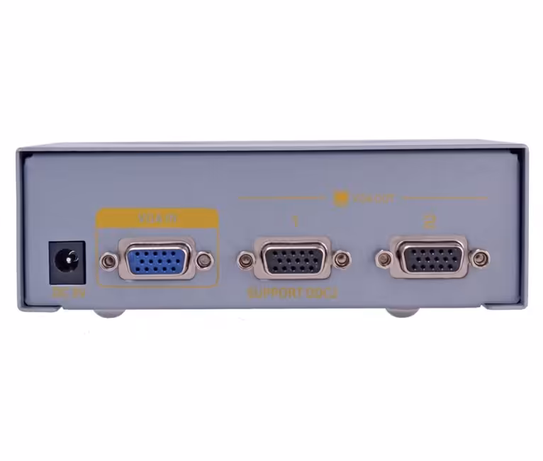 اسپلیتر VGA دو پورت دی تک مدل دی تی 7352 با کیفیت 350 مگاهرتز