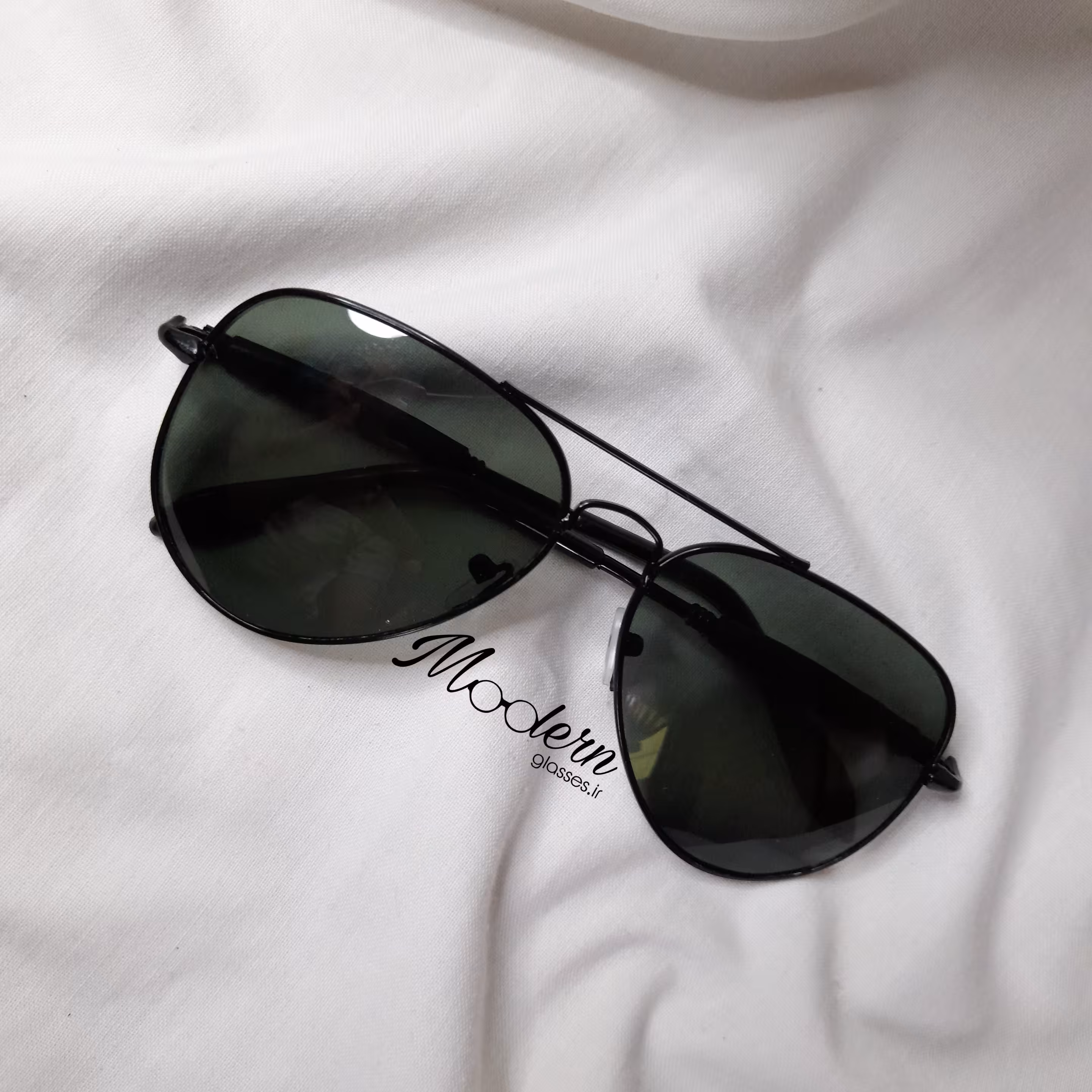 عینک مردانه ریبن Rayban  (( همراه با کاور رایگان)) خلبانی  مشکی قیمت ارزان 