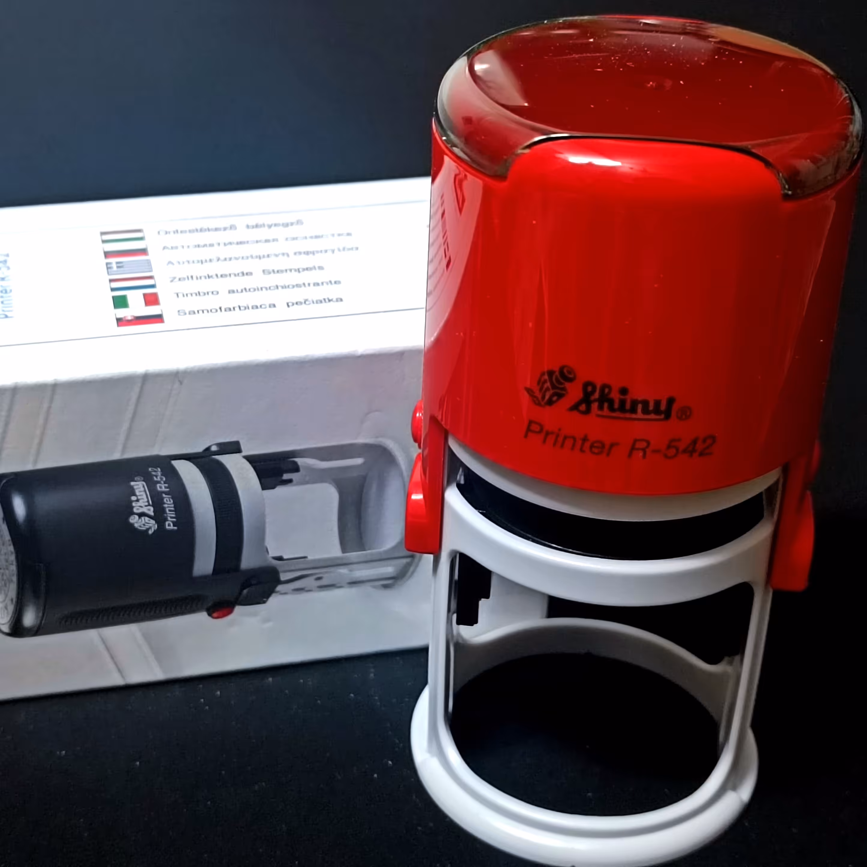 مهر  ژلاتینی اتوماتیک شاینی دایرهR542قیمت تمام مهر ها همراه ساخت ژلاتین