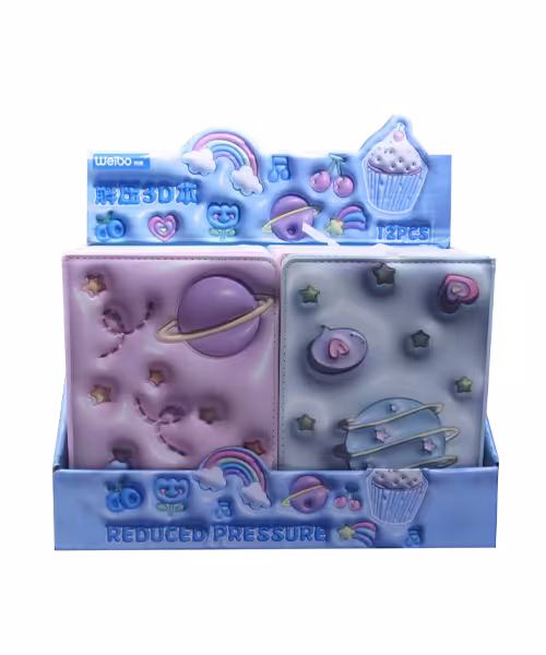 دفترجلد پفی سه بعدی سایز1/8