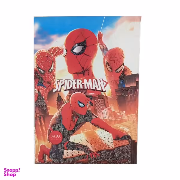 دفتر مشق 160 برگ صبا طرح مرد عنکبوتی