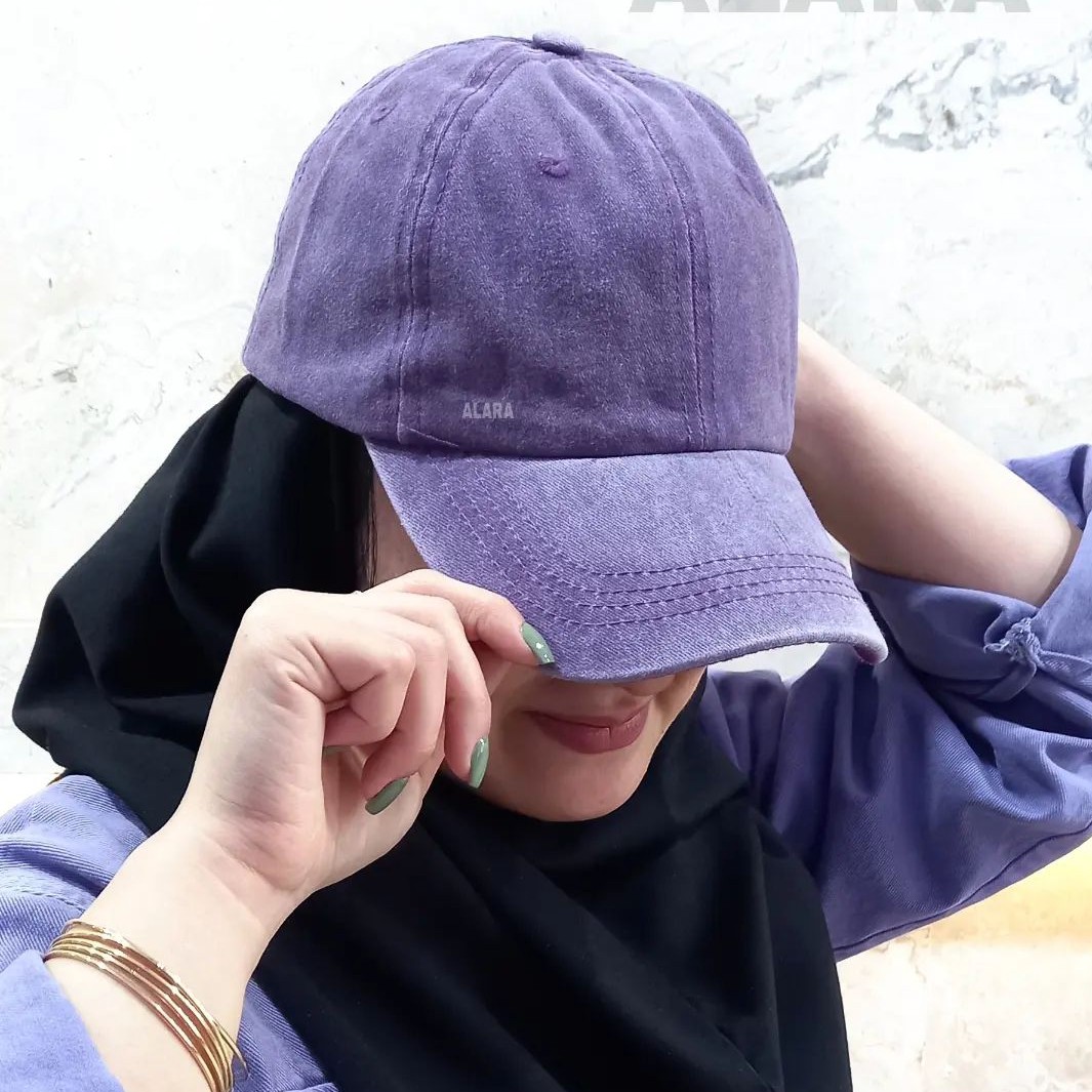 کلاه گپ کتان شسته