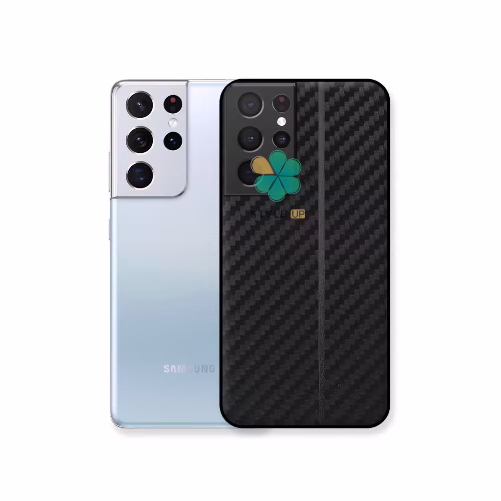 کاور کربنی گوشی سامسونگ Galaxy S21 Ultra مدل Carbon Steps