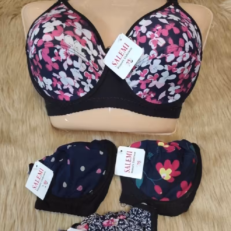 سوتین طرحدار نخو پنبه