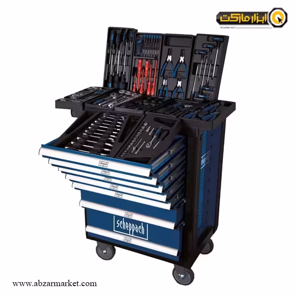 جعبه ابزار چرخ دار کشویی شپخ 263 پارچه مدل TW1000