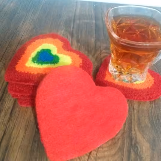 زیر لیوانی هنر نیدل پانچ 