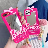 قاب گوشی آیفون آینه ای باربی Barbie کد C2014،هزینه ارسال رایگان،فروشگاه جاسپرمال