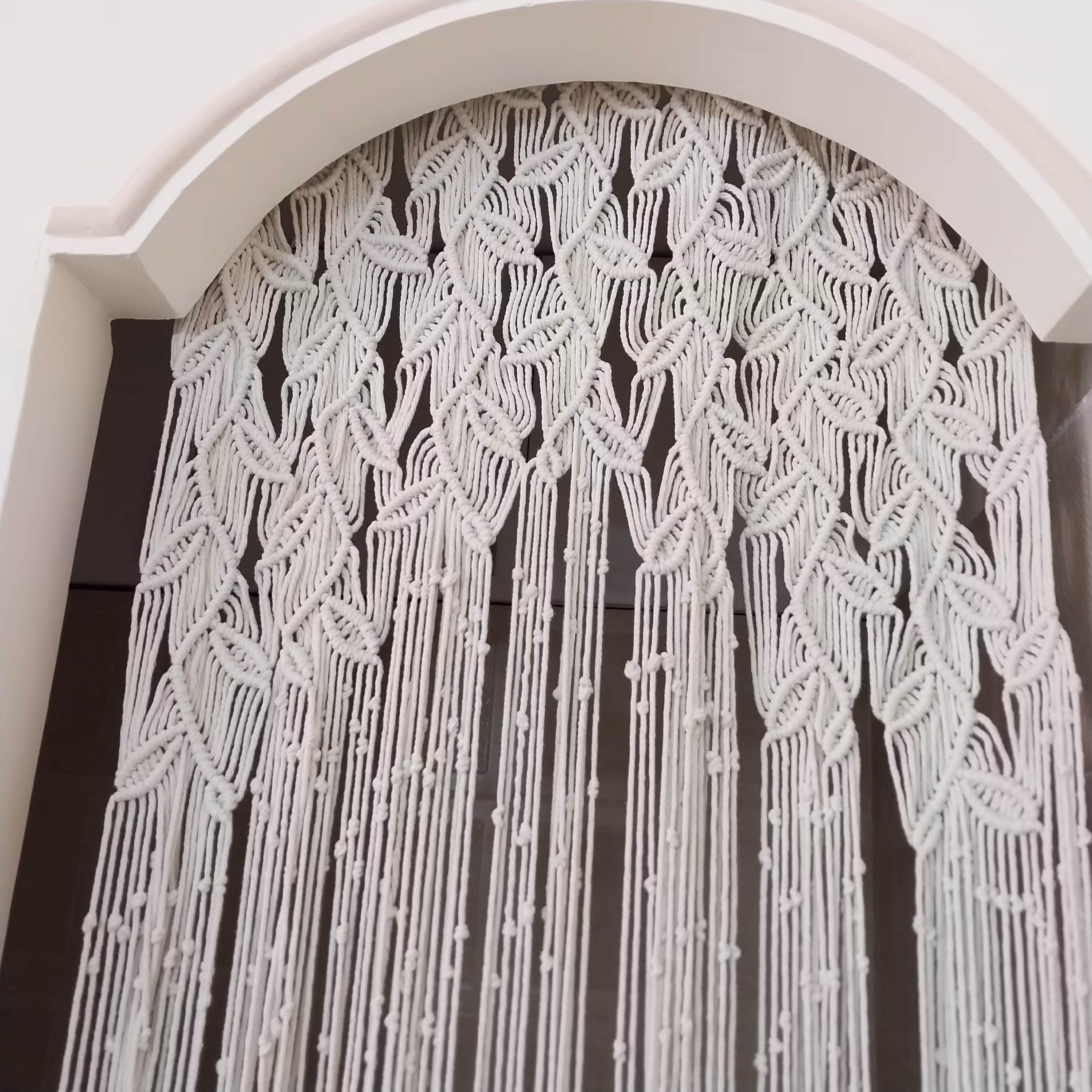 پرده مکرومه طرح جوانه 