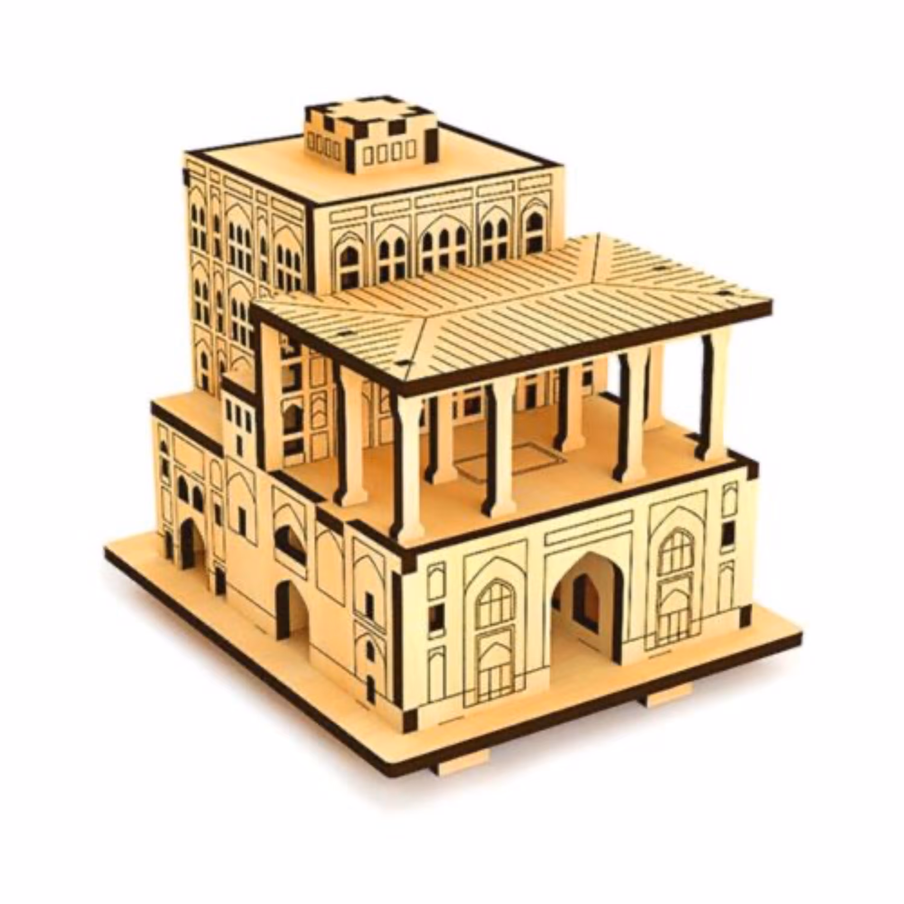 پازل سه بعدی عالی قاپو سایز مینی