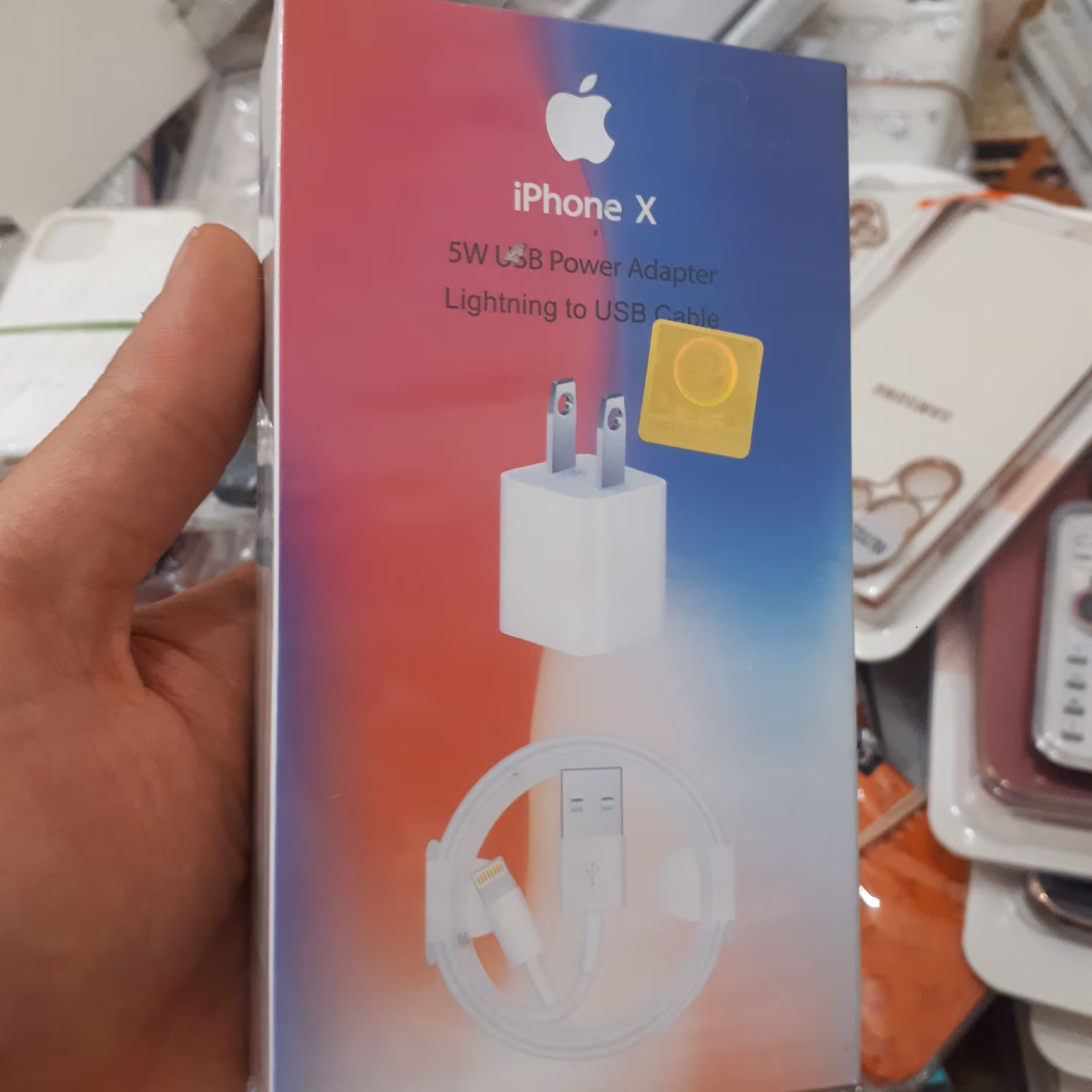 شارژر  ایفون X  (کابل + کلگی )