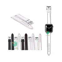 بند چرم ساعت اپل واچ Apple Watch 45/49mm مدل دوخت رنگی
