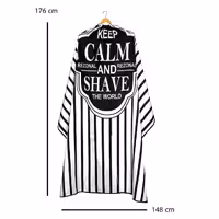 پیشبند ارایشگاه مشکی راه راه قواره بزرگ مارک رزونال  کیپ کالم اند شیو