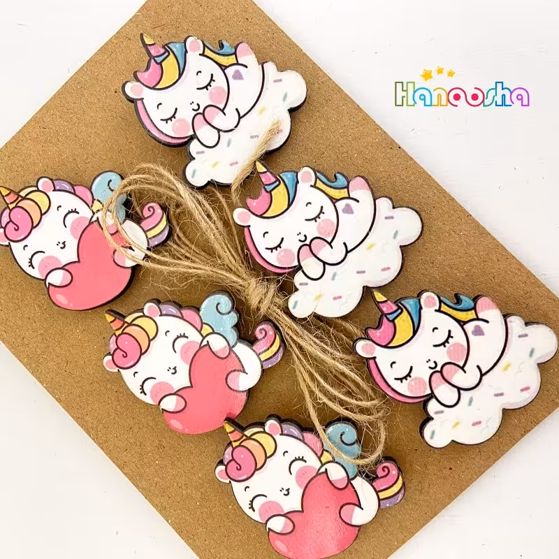 ریسه و گیره عکس طرح یونیکورن