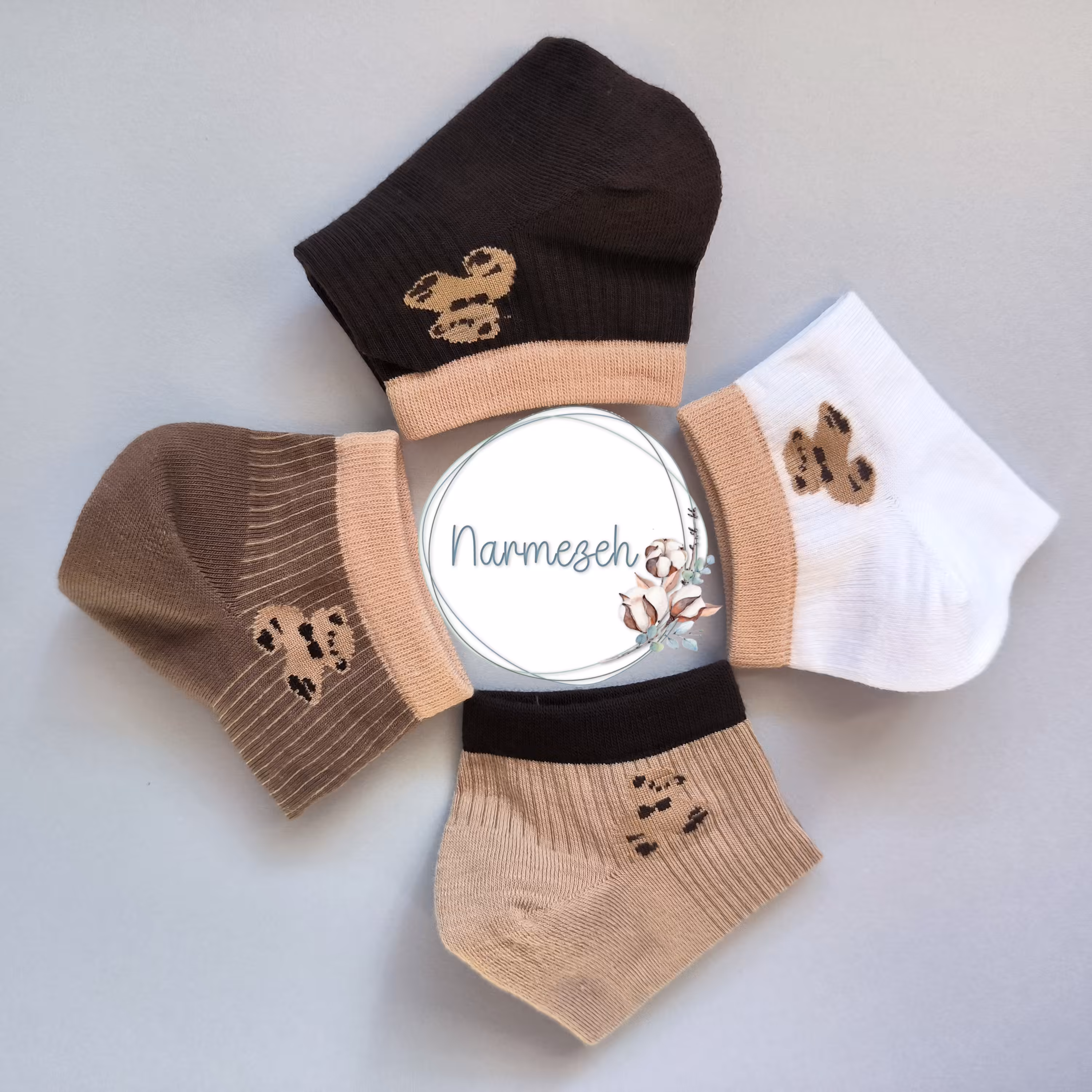 جوراب مچی تدی راه راه