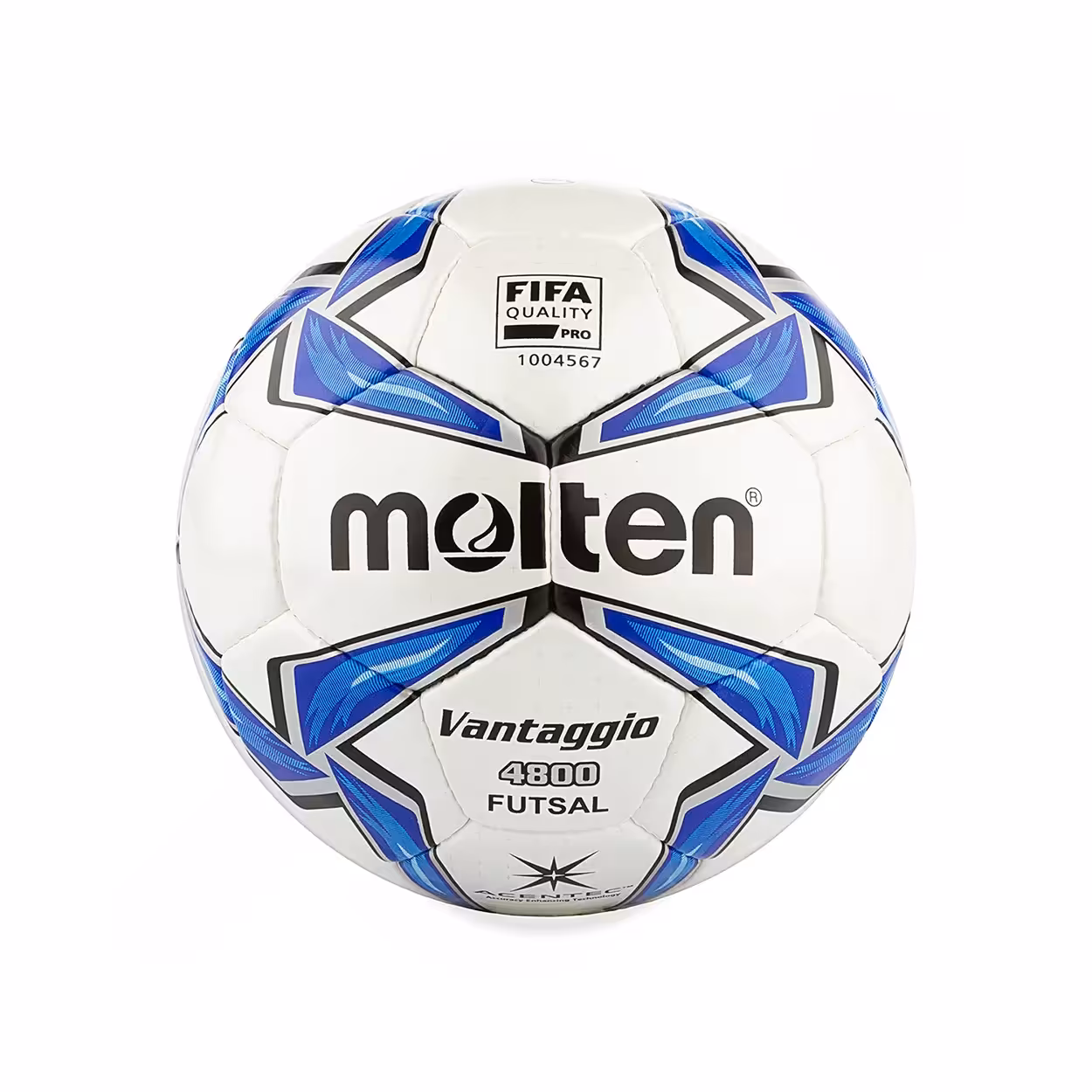 توپ فوتسال مولتن پاکستانی دوختی Vantaggio 4800 SSQ BRS | سفید/آبی