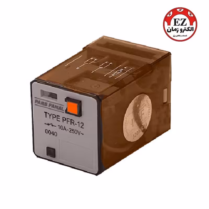 رله شیشه ای 3 کنتاکت 220 ولت متناوب 10 آمپر پارس فانال مدل PFR13