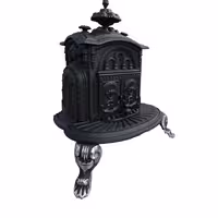 بخاری تمام چدنی گازی کد 301 ابعاد 58در44 ارتفاع 72