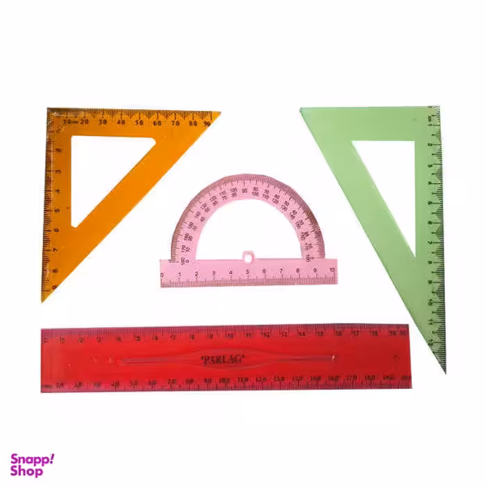 ست خط کش کد 005 مجموعه 4 عددی