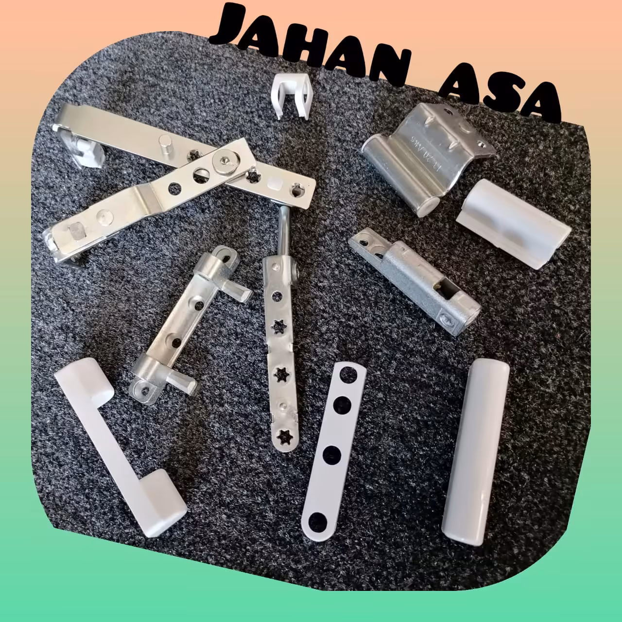 ست لولای تنظیمی در و پنجره UPVC ترکیه ای درجه یک